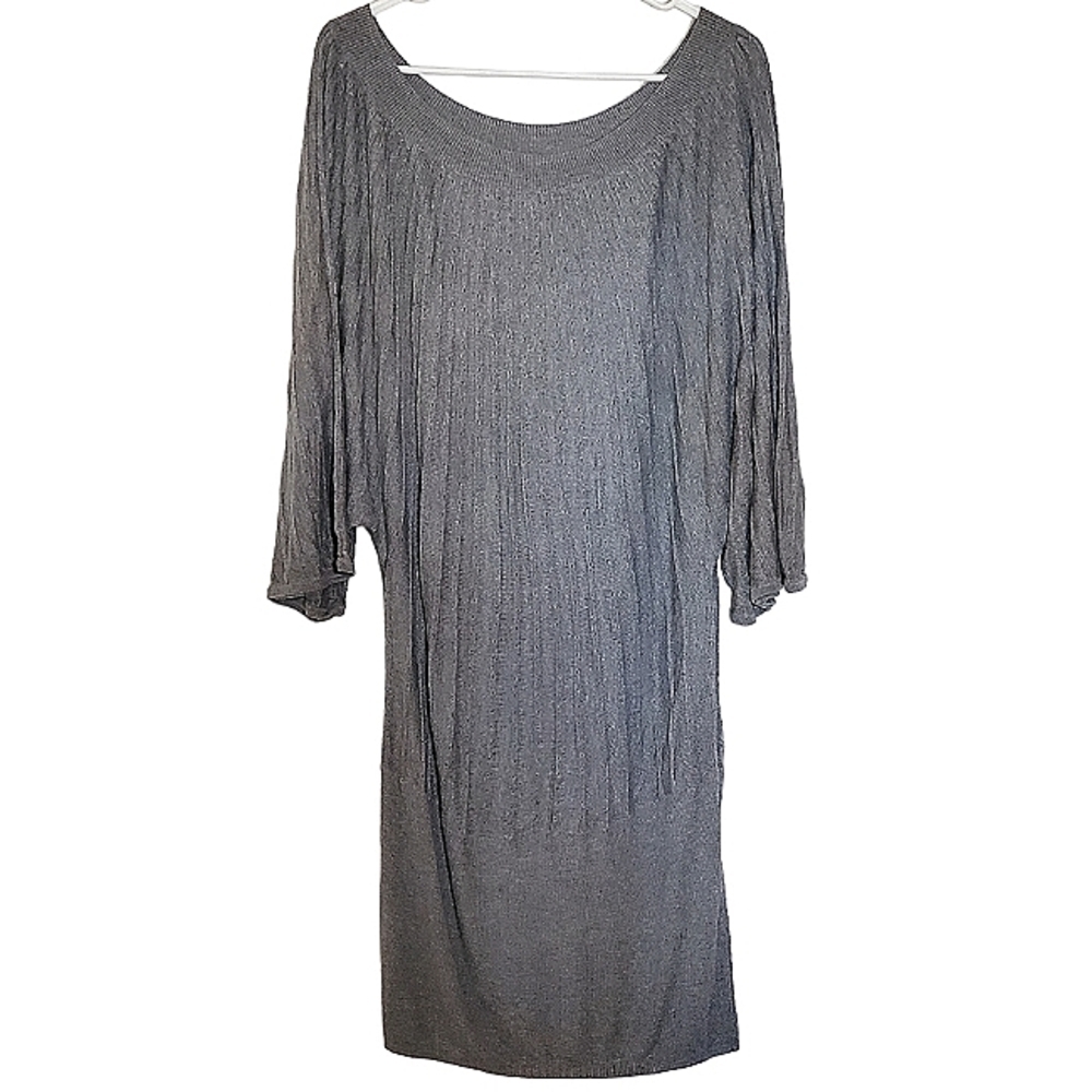 7037 * H&M Lightweight Sweater Dress Gray Size L